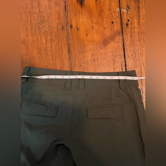 Lole cargo capri pants green utility belt loops pockets women’s size 8 EUC - Picture 7 of 7
